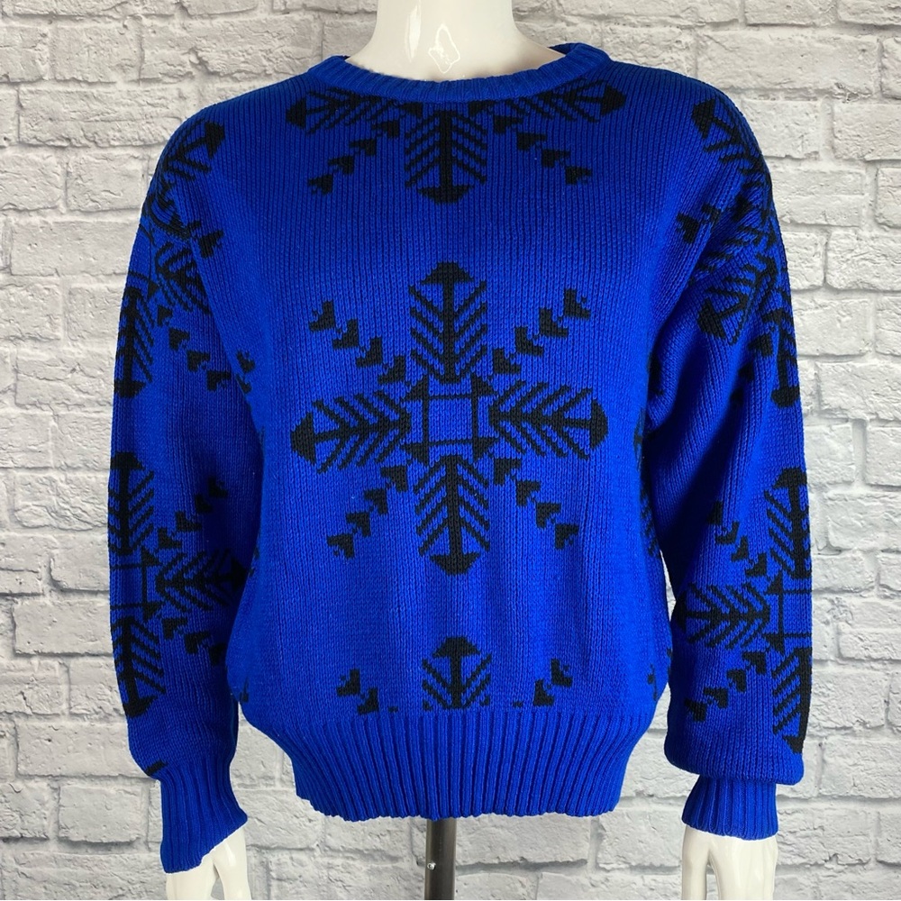 Vintage Botany 500 Snowflake 1980s Sweater